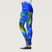 Blue Bougainvillea Leggings (Links)