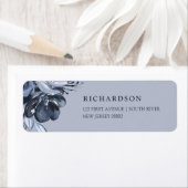 Blue Bouquet | Waterverf Floral Etiket (Insitu)