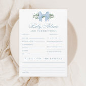 Blue Bow Baby Advies en voorspellingen Douche Spel Kaart