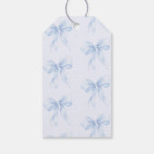 Blue bow Baby in Bloom bloemendank u Cadeaulabel (Achterkant)