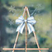 Blue Bow Baby Son Froid À L'Extérieur Baby shower (Neutre)