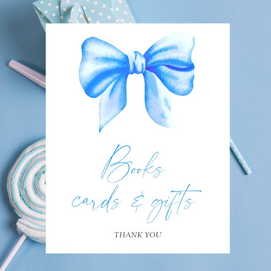 BLUE BOW BOEKEN KAARTEN EN GESCHENKEN POSTER
