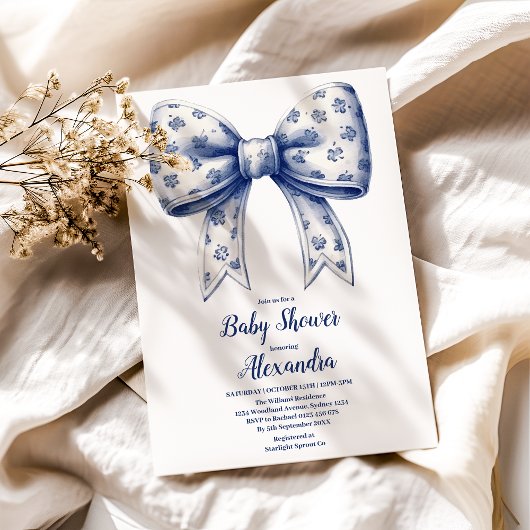Blue Bow Boy Kaart