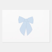 Blue Bow Coquette Inpakpapier Vel (Voorkant 3)