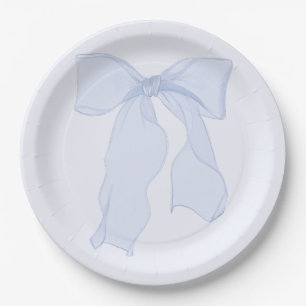 Blue Bow Coquette Papier Bord