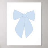 Blue Bow Coquette Poster (Voorkant)