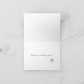 Blue Bow Coquette Script Merci Sweet 16 (Intérieur)
