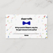 Blue Bow Cravate bébé garçon Douche couches Cartes (Devant)