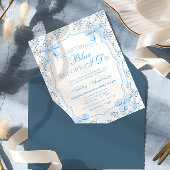 Blue Bow Iets Blauw Voordat Ik Vrijgezellenfeest D Kaart