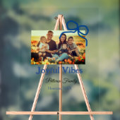 Blue bow joyful Vibes ajouter nom de famille photo (Neutre)