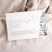 Blue Bow Kerstboeken voor Baby shower Boy Informatiekaartje