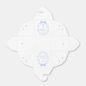 Blue Bow Ribbon Lijst Doop Uitnemen Bedankdoosjes (Uitgevouwen)