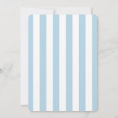 Blue Bow Ribbon Pattern Boy Baby Shower Kaart (Achterkant)