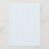 Blue Bow Striped Baptism Invitation for Boys (Dos)