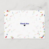 Blue Bow Stropdas Baby Boy Shower Book Request Kaa Informatiekaartje (Achterkant)