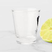 Blue Bow Stropdas "Groomsman" Tuxedo Shot Glas (Links)