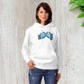Blue Bow Vrouwen Hoodie