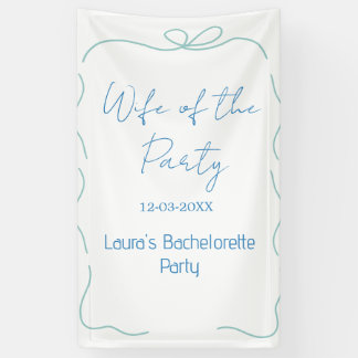 blue bow wife of the party name date spanish borde spandoek