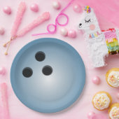 Blue Bowling Ball Papieren Bordje (Feest)