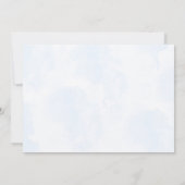 Blue Bows Balloons 1er Anniversaire Invitation (Dos)