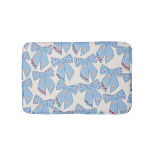 Blue Bows Coquette Badmat