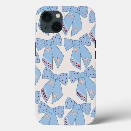 Blue Bows Coquette Case-Mate iPhone Case (Achterkant)