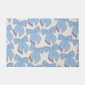 Blue Bows Coquette Deurmat (Voorkant)