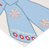 Blue Bows Coquette Korte Tafelloper (Hoek)