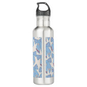 Blue Bows Coquette Waterfles (Achterkant)