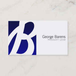 Blue Box Monogram Visitekaartje
