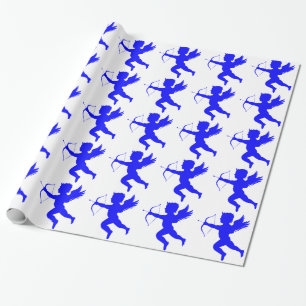 Blue Boy Angel-omslagpapier Cadeaupapier