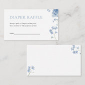 Blue Boy Baby Bloom Baby shower Déchets Carte Raff (Devant / Derrière)