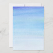 BLUE BOY Baby Sprinkle Invitation Kaart (Achterkant)