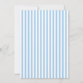 Blue Boy Bow Baby shower Kaart (Achterkant)