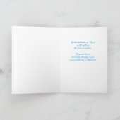 Blue Boy Child of God Baptism Gefeliciteerd Kaart (Binnen)