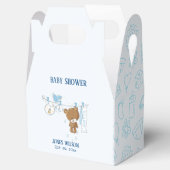 Blue Boy Clothesline Hanging On Rope Baby shower Bedankdoosjes (Geopend)