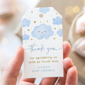 Blue Boy Cloud Stars Baby Sprinkle Cadeaulabel