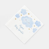 Blue Boy Cloud Stars Baby Sprinkle Servet (Hoek)