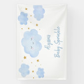 Blue Boy Cloud Stars Baby Sprinkle Spandoek (Verticaal)