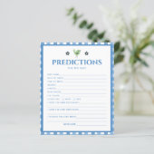 Blue Boy Cute Elephant Prediction for Baby shower (Staand voorkant)