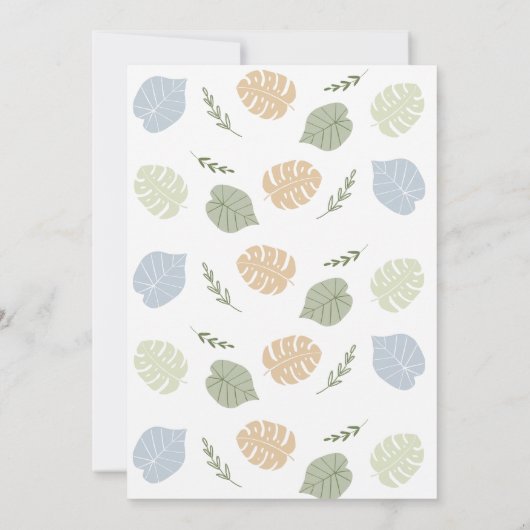 Blue Boy Dinosaur 4e verjaardag Kaart (Achterkant)