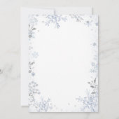 Blue Boy Gingerbread Christmas Snowflake Shower Kaart (Achterkant)