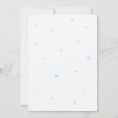 Blue Boy Jurk Baby shower Kaart (Achterkant)