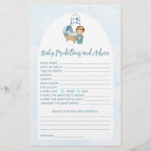 Blue Boy Nursery prédictions bébé et carte de cons