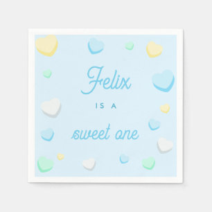 Blue Boy Sweet One eerste verjaardag servetten