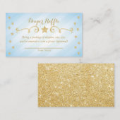 Blue Boy Twinkle Little Star Diaper Carte Raffle (Devant / Derrière)