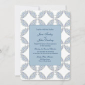 Blue Branches Wedding Uitnodiging (Voorkant)