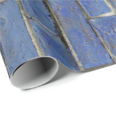Blue Brick Pattern Cadeaupapier (Rol Hoek)