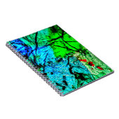 Blue bright abstract Spiral Photo Notebook,Delight Notitieboek (Rechterzijde)