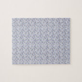 Blue Brown Jigzaag Puzzle Legpuzzel (Horizontaal)